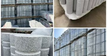 榆林 芝麻白花岗岩挡车柱、隔离柱多少钱