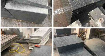 榆林 芝麻黑地铺石材