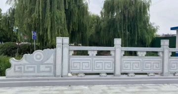 榆林 芝麻灰桥栏杆、河道栏杆安装效果