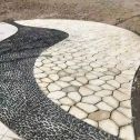 榆林 黄金麻冰裂缝室外铺装效果完美展示