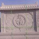 榆林 芝麻白花岗岩屏风，照壁，影壁