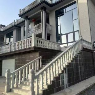 榆林 芝麻白别墅阳台栏杆，楼梯栏杆