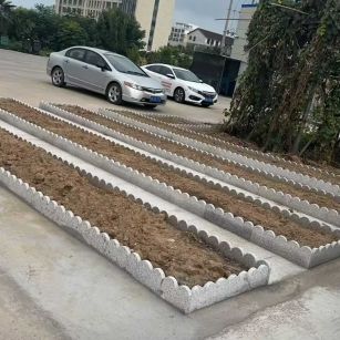 榆林 花边石、花围石、花园石安装效果