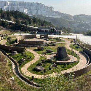 榆林仿古石铺装整体效果