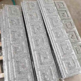 榆林 别墅回纹线条，雕刻