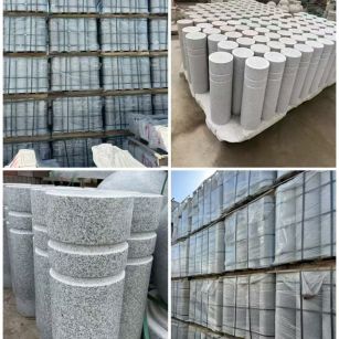 榆林 芝麻白花岗岩挡车柱、隔离柱多少钱