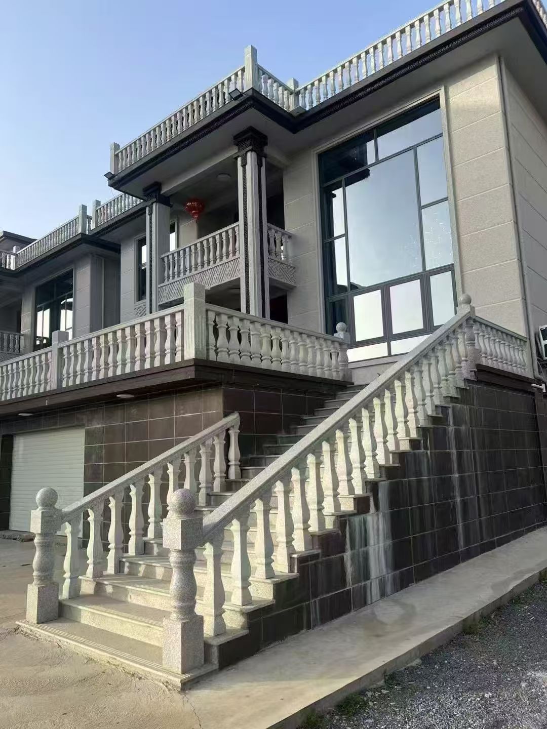 榆林 芝麻白别墅阳台栏杆，楼梯栏杆