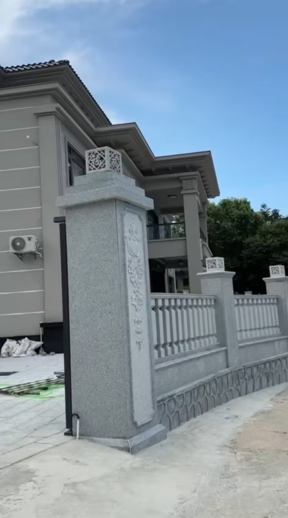 榆林 芝麻白别墅围墙栏杆，私人订制