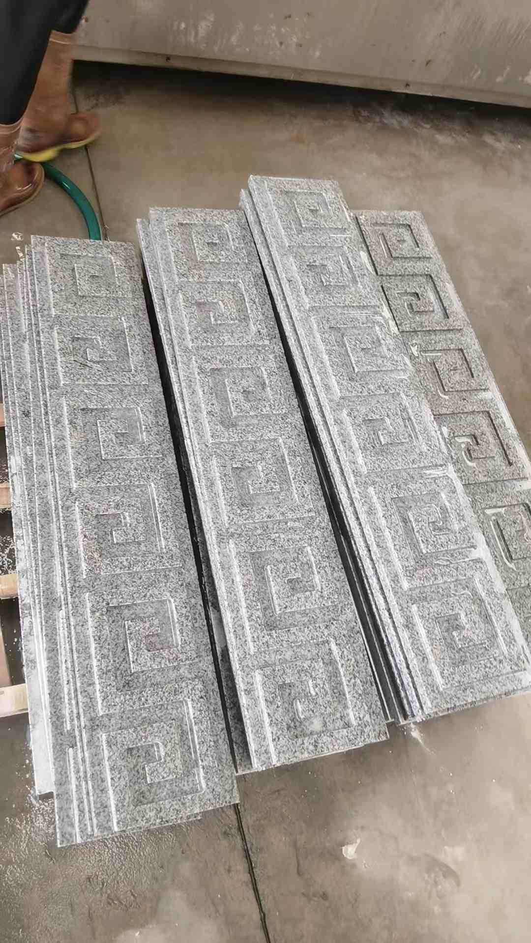 榆林 别墅回纹线条，雕刻