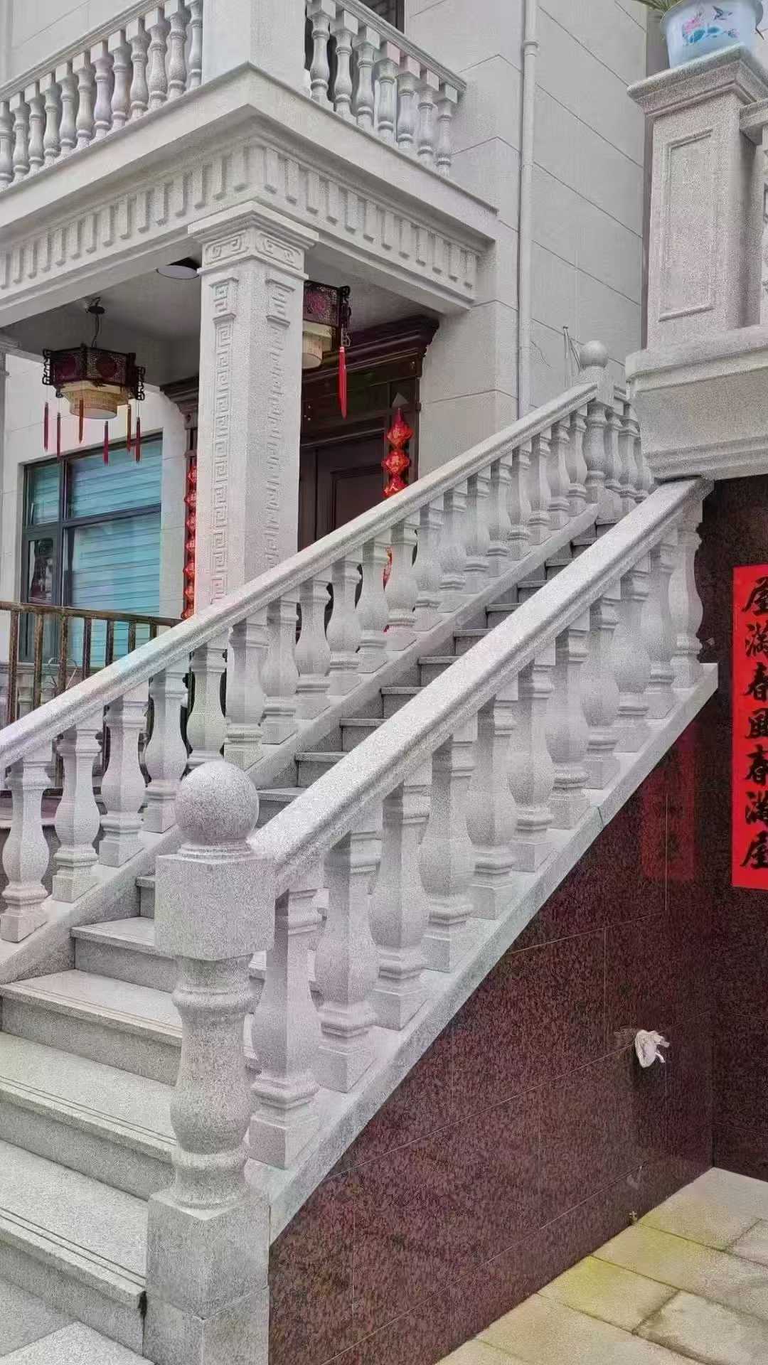 榆林 天然石材 阳台庭院护栏、栏杆