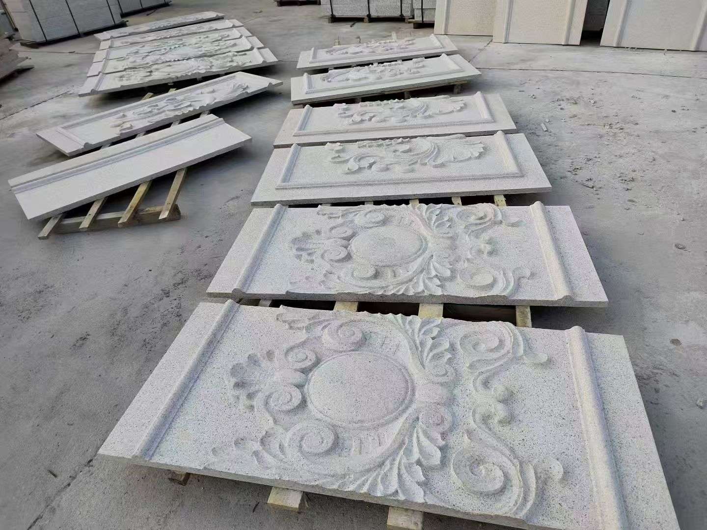 榆林 芝麻白干挂雕花板