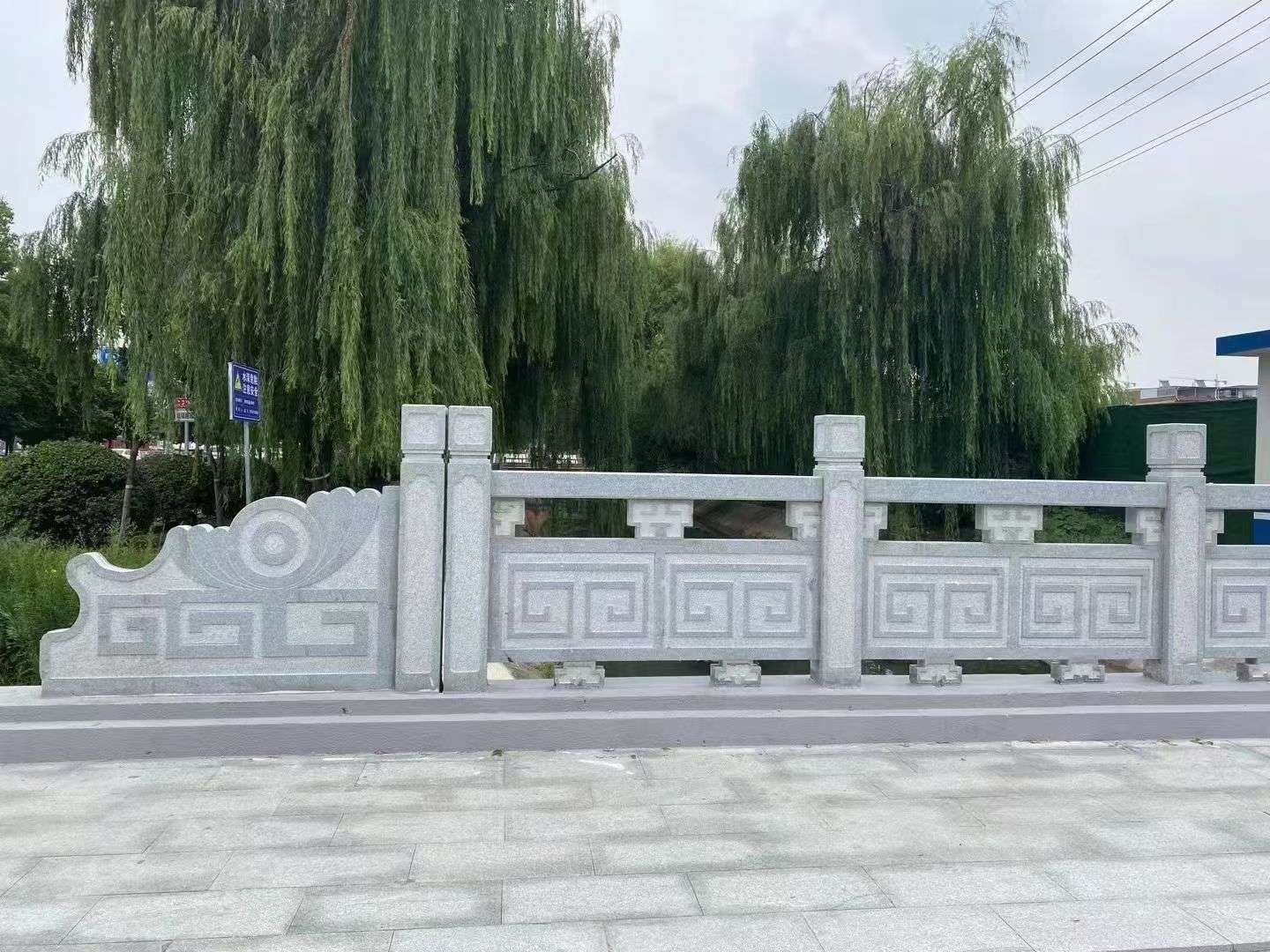 榆林 芝麻灰桥栏杆、河道栏杆安装效果